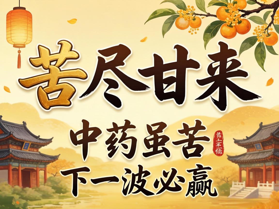 苦尽甘来：中药虽苦，下一波必赢
