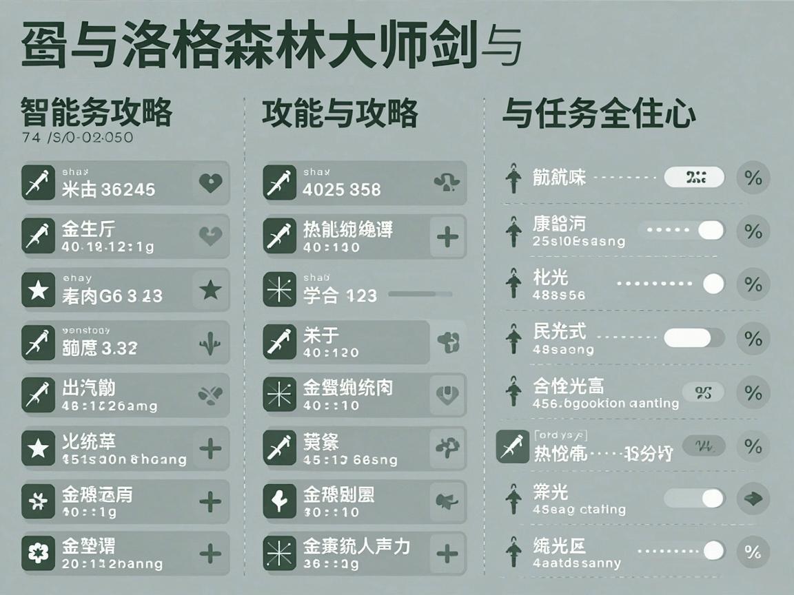 克洛格森林大师剑与全任务攻略
