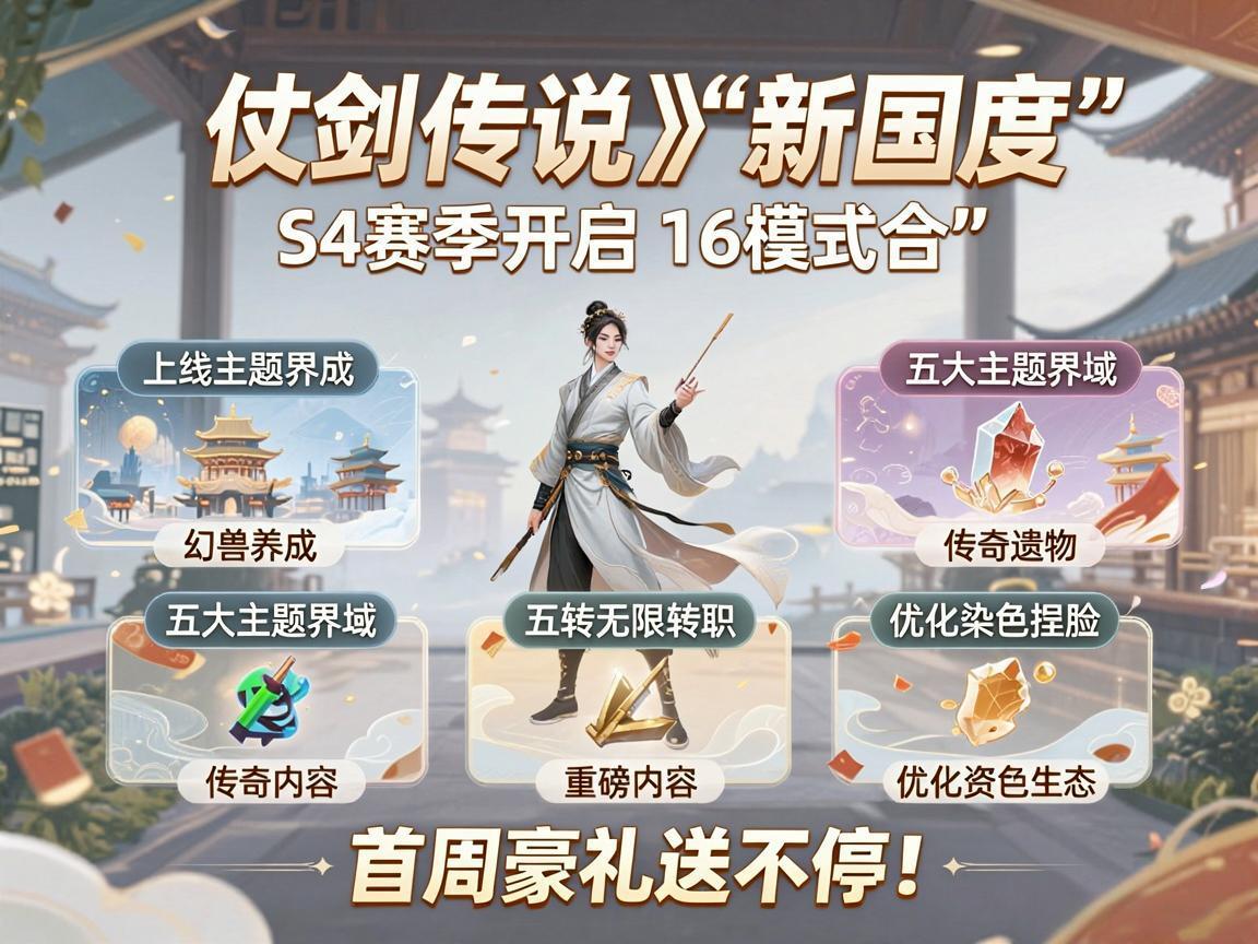 仗剑传说S4赛季重磅上线